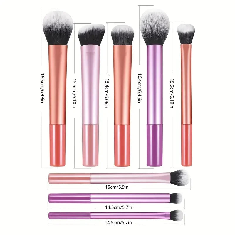 8-Piece Professional Makeup Brush Set